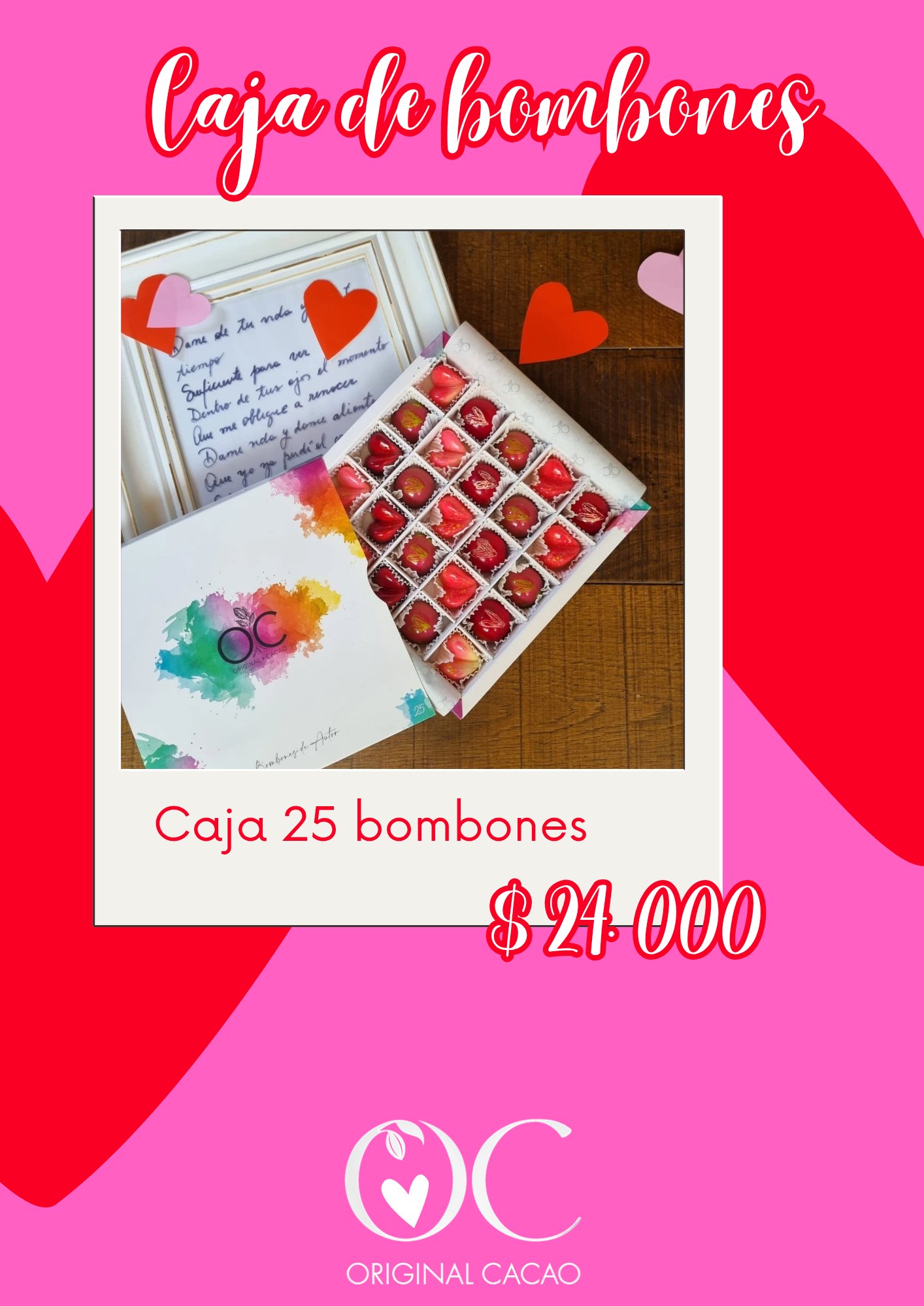 Caja 25 bombones Amor Amoc - Imagen 4