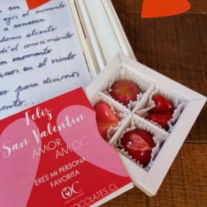 Caja 4 bombones Amor Amoc
