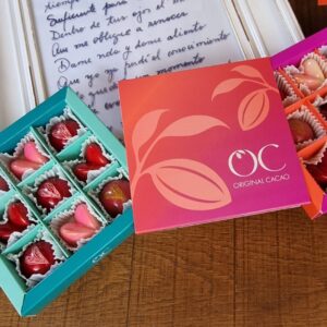 Caja 9 bombones Amor Amoc